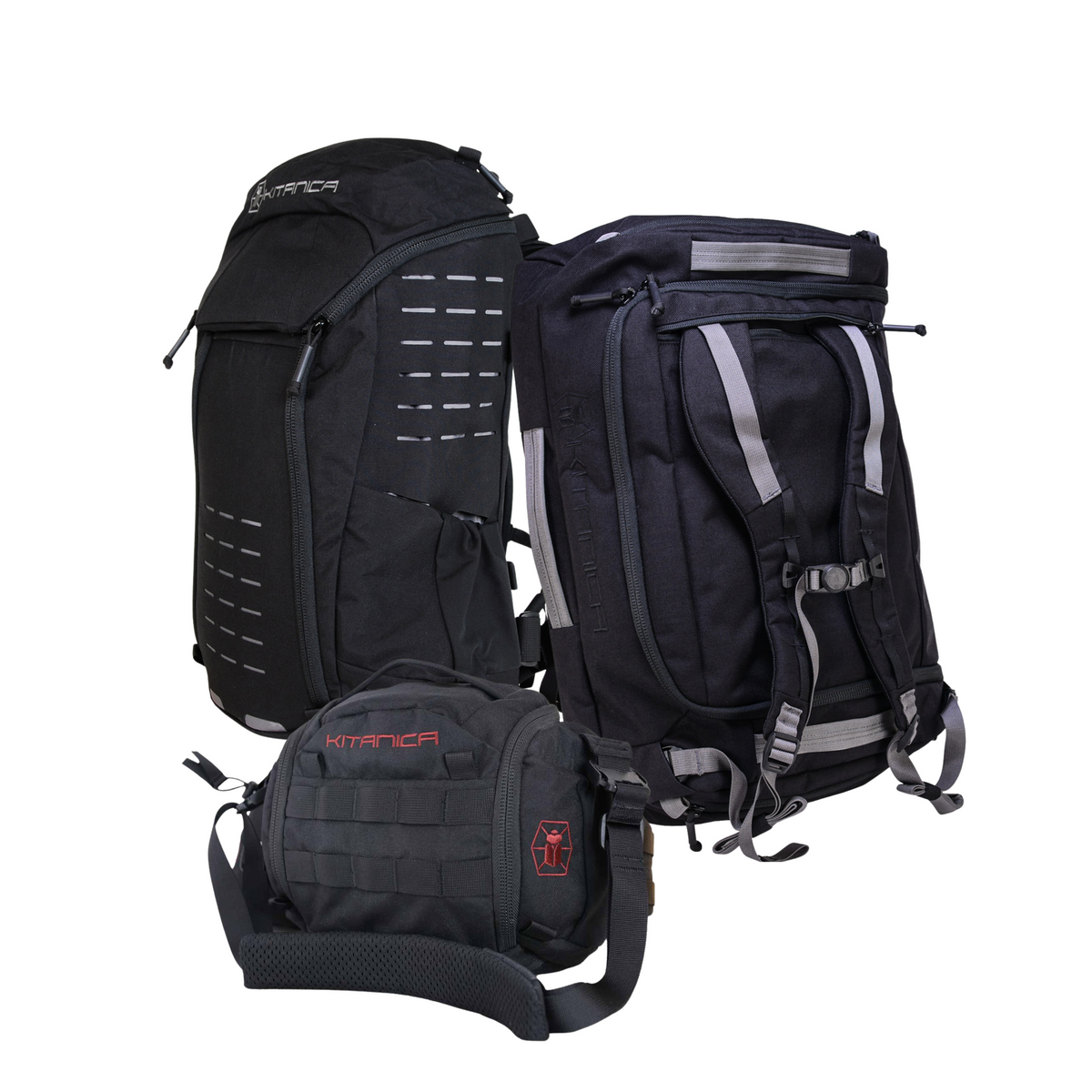 backpack computer travel waiststrap Kitanica Explorer Trio Package Deuter Aircontact Pro SL This travel laptop backpack color:GIVE s1-model