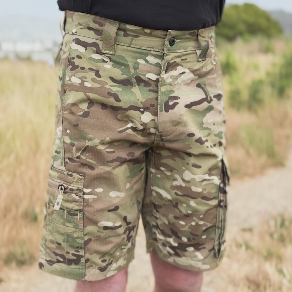 RANCLIC pocket tucked shorts ショートパンツ カーキ Shorts Man CROIX Cargo BEIGE DOESKIN